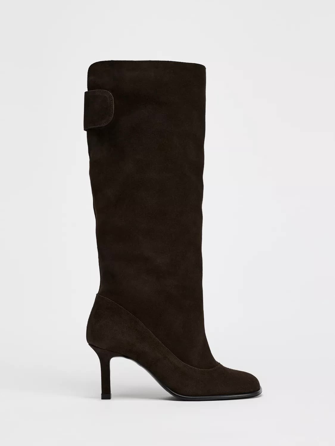 자라 브라운 스웨이드 부츠힐 상품이미지3