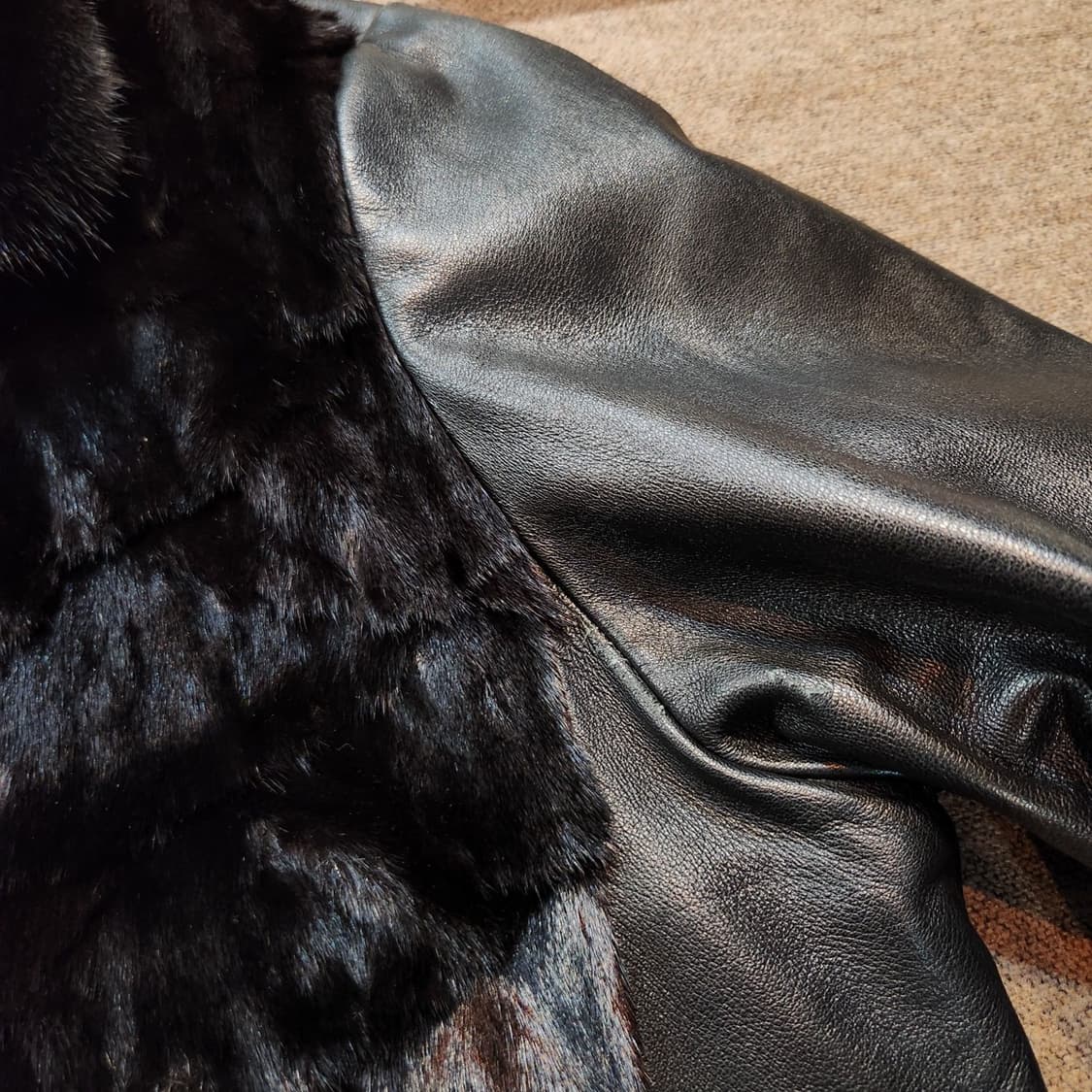 이태리 로베르토 램스킨 밍크 그리즐리 자켓 XL 상품이미지5