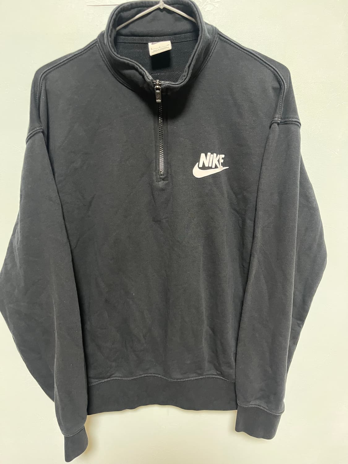 나이키 블랙 하프집업 맨투맨 상품이미지2