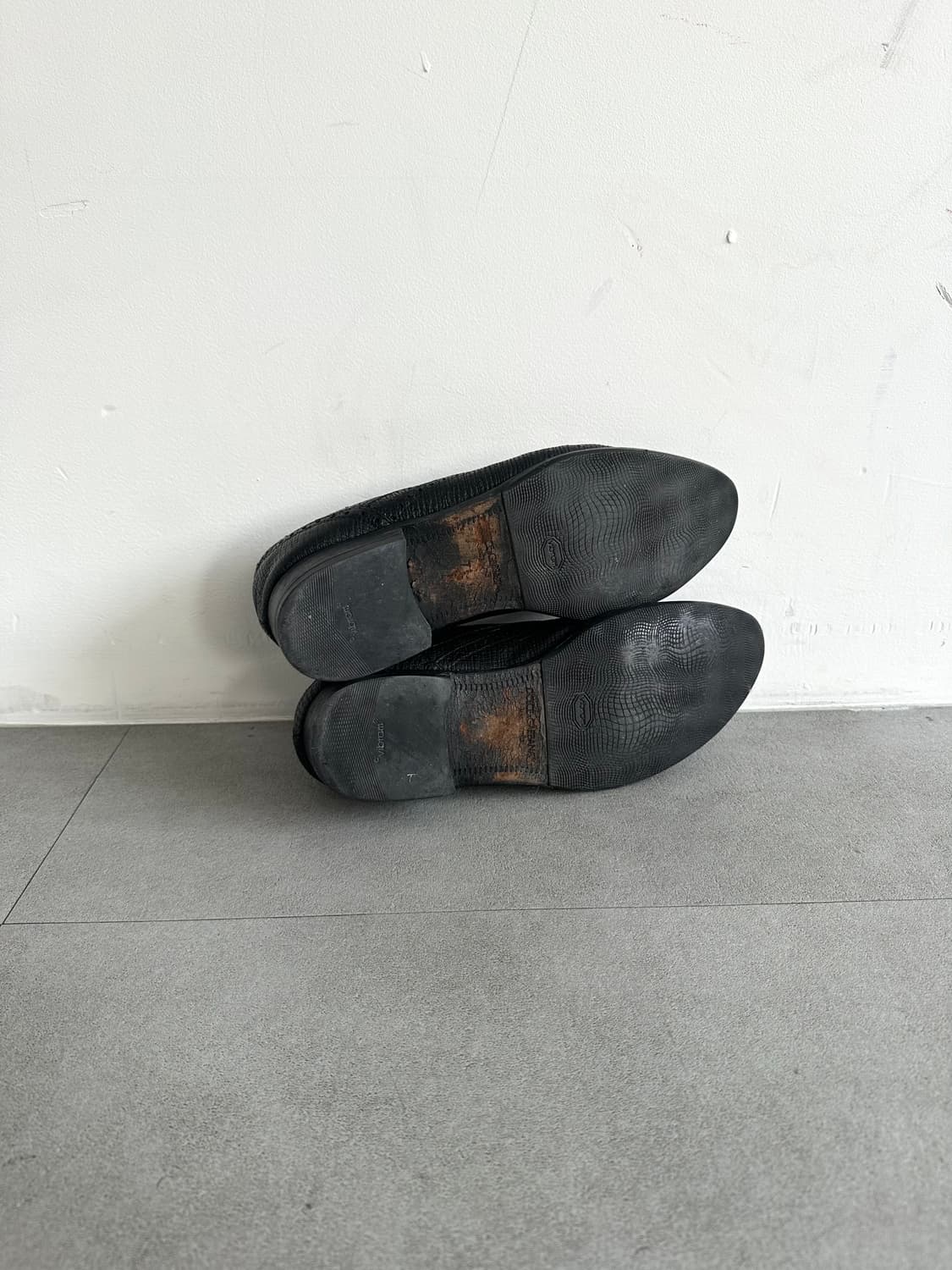 돌체앤가바나 나이프 블랙 레더 더비슈즈 상품이미지7