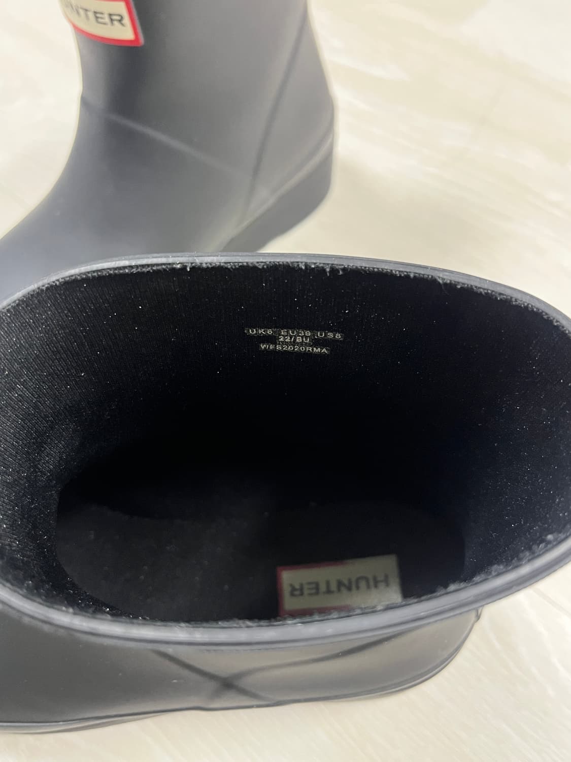 헌터 플레이 숏 레인부츠 블랙 250 상품이미지4