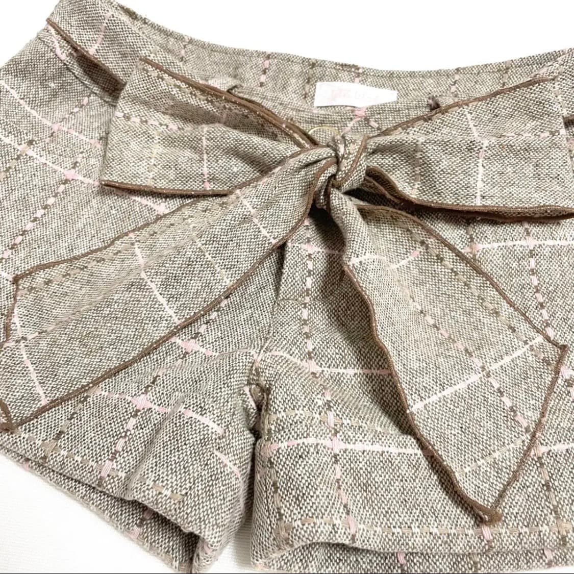 Liz lisa 리즈리사 리본 체크 반바지 라떼갸루 히메카지 리즈리사팬츠 상품이미지3