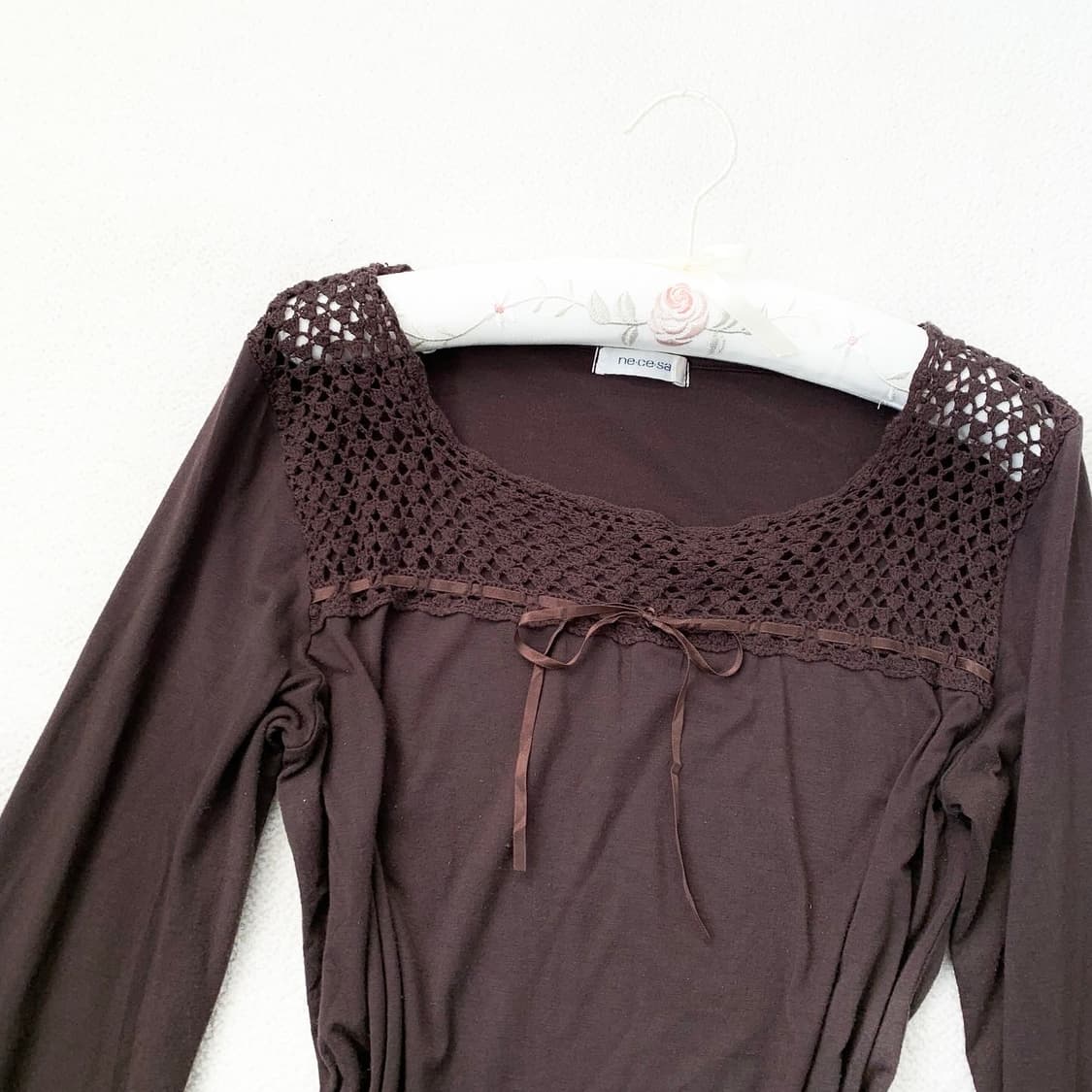 초콜릿브라운 모리 롱슬리브 상품이미지2