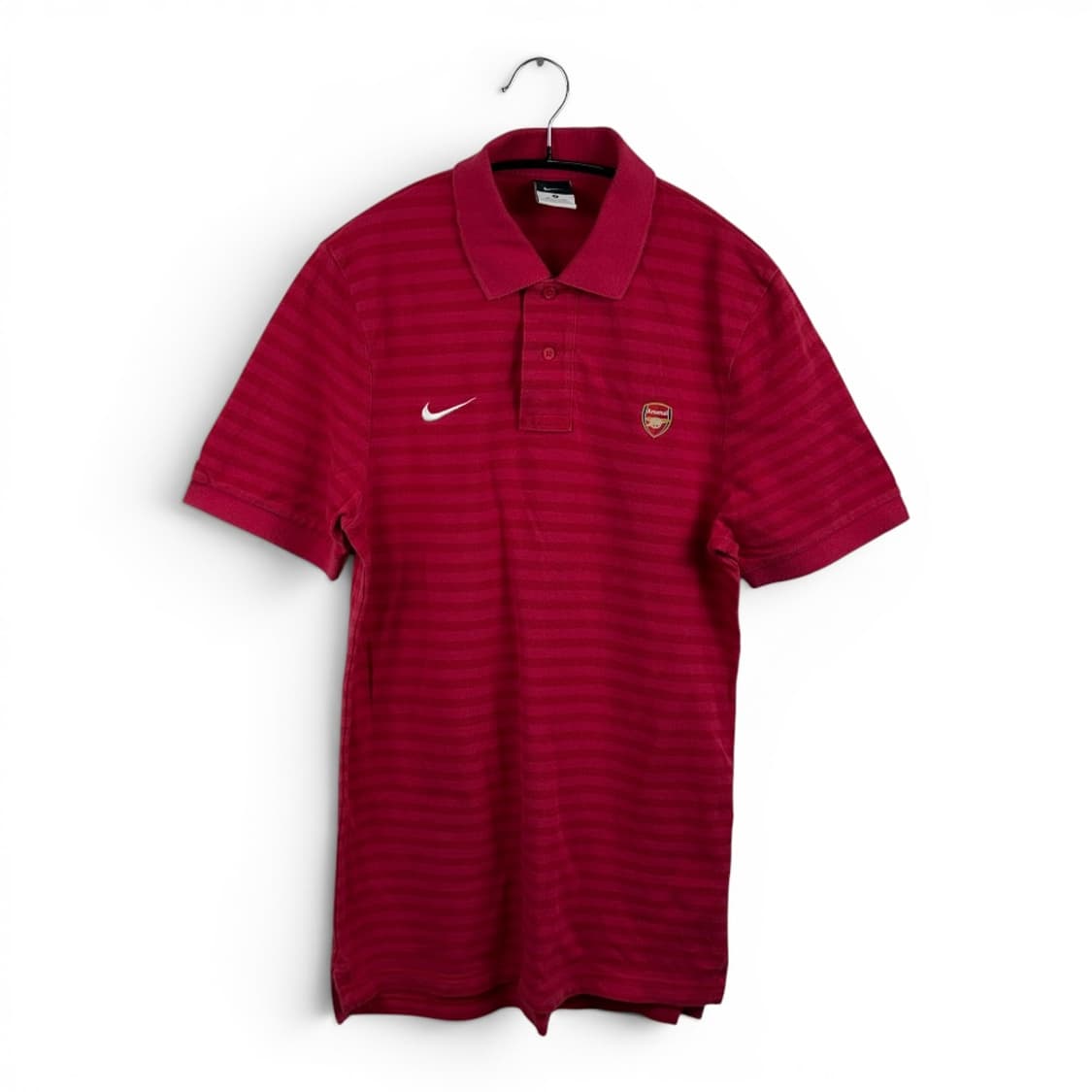 (S) 나이키 아스날 스트라이프 카라 티 레드 상품이미지1