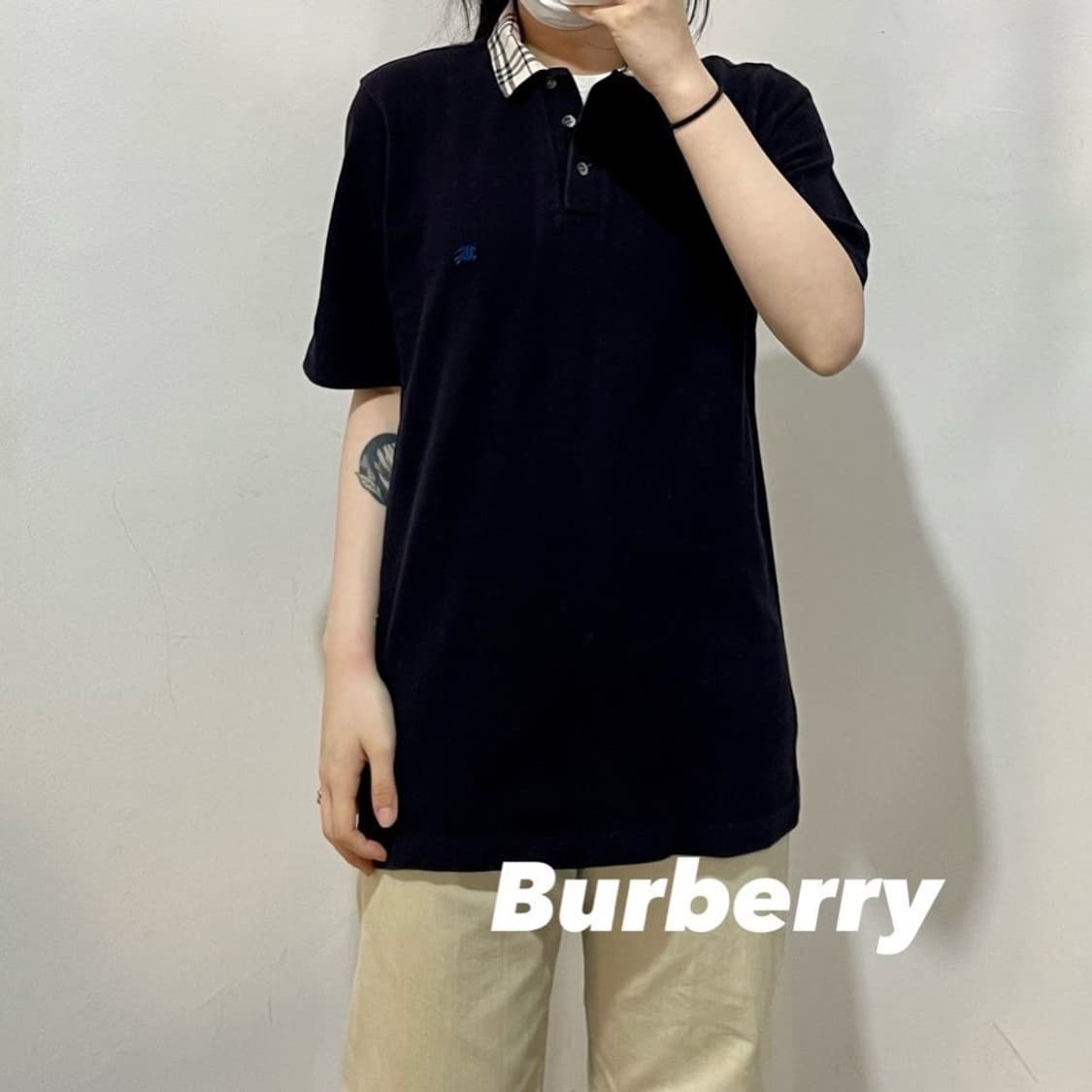 버버리 노바체크 반팔 카라티 상품이미지1