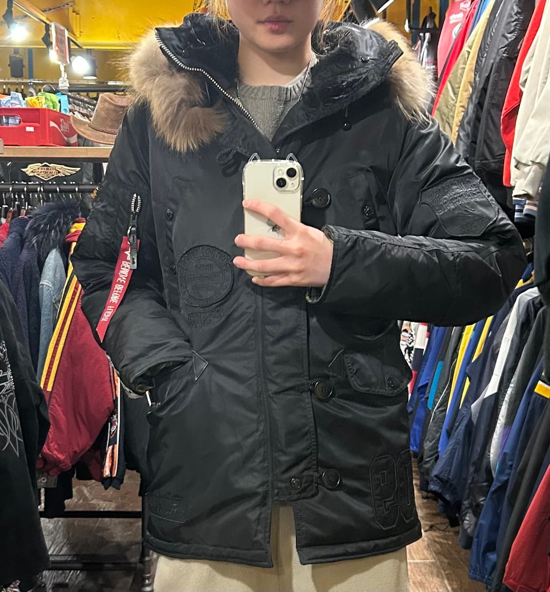 [HI] 알파인더스트리 패딩 블랙 상품이미지2