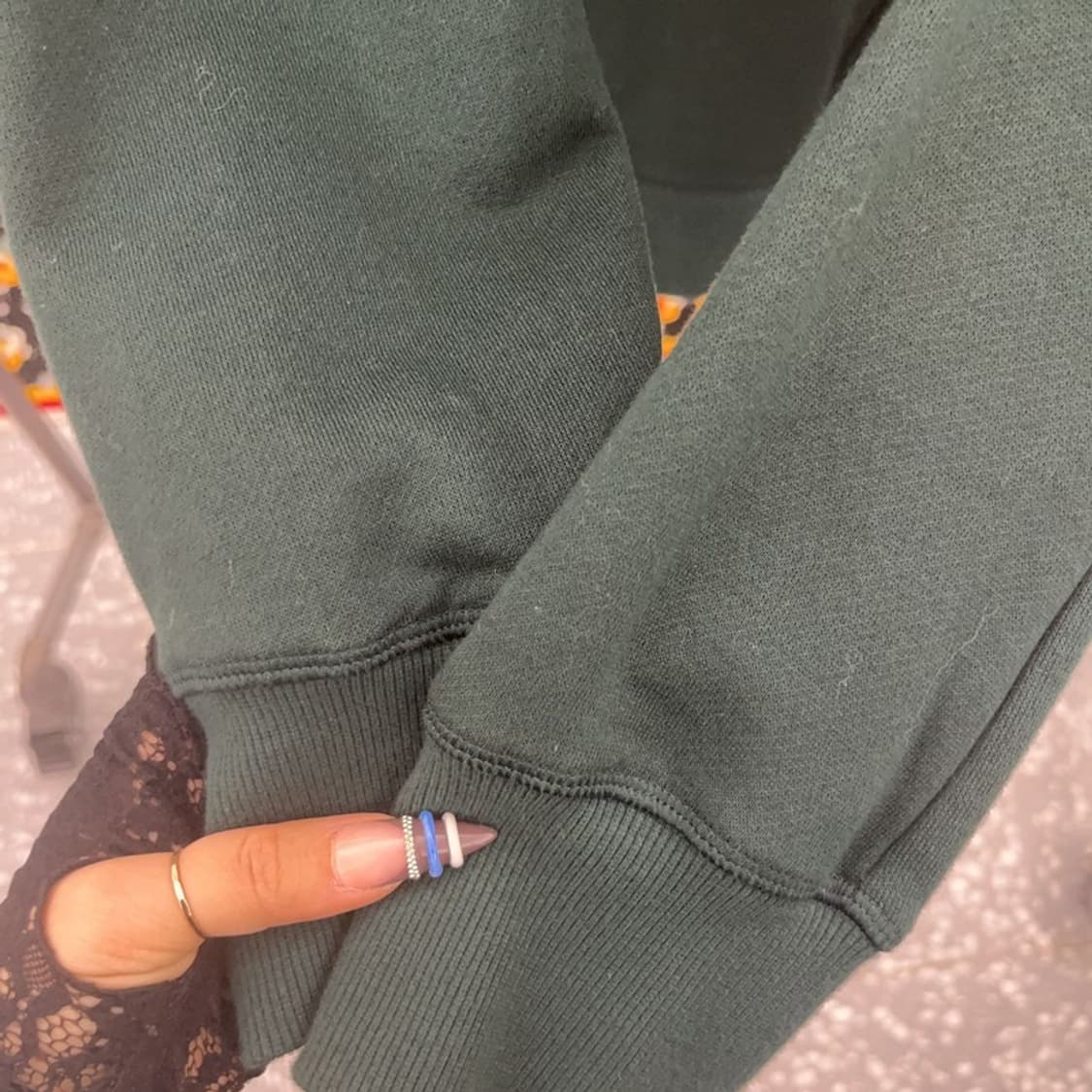 아디다스 빈티지 캐주얼 홀리데이 딥그린 후드집업 L C07619 상품이미지8