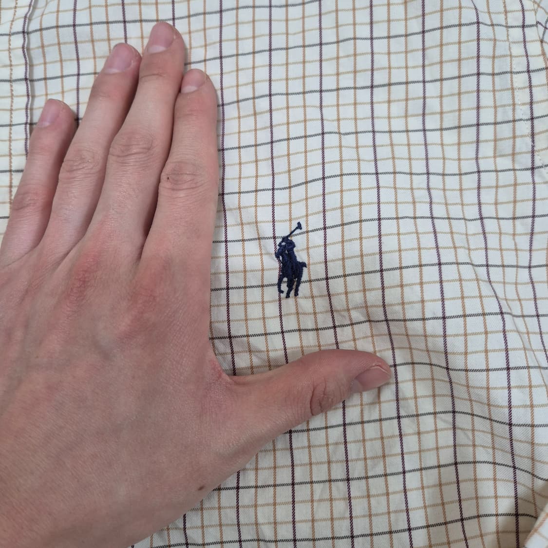 폴로 랄프로렌 스몰포니 커스텀핏 체크셔츠 XL(105) 상품이미지4