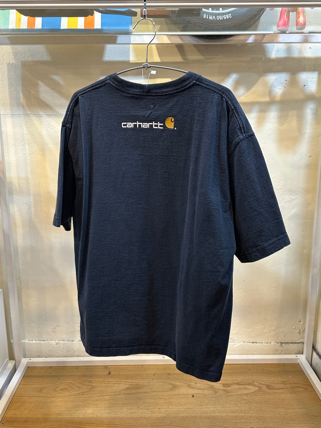 칼하트 스펠아웃 로고 반팔 티셔츠 네이비 L 상품이미지7