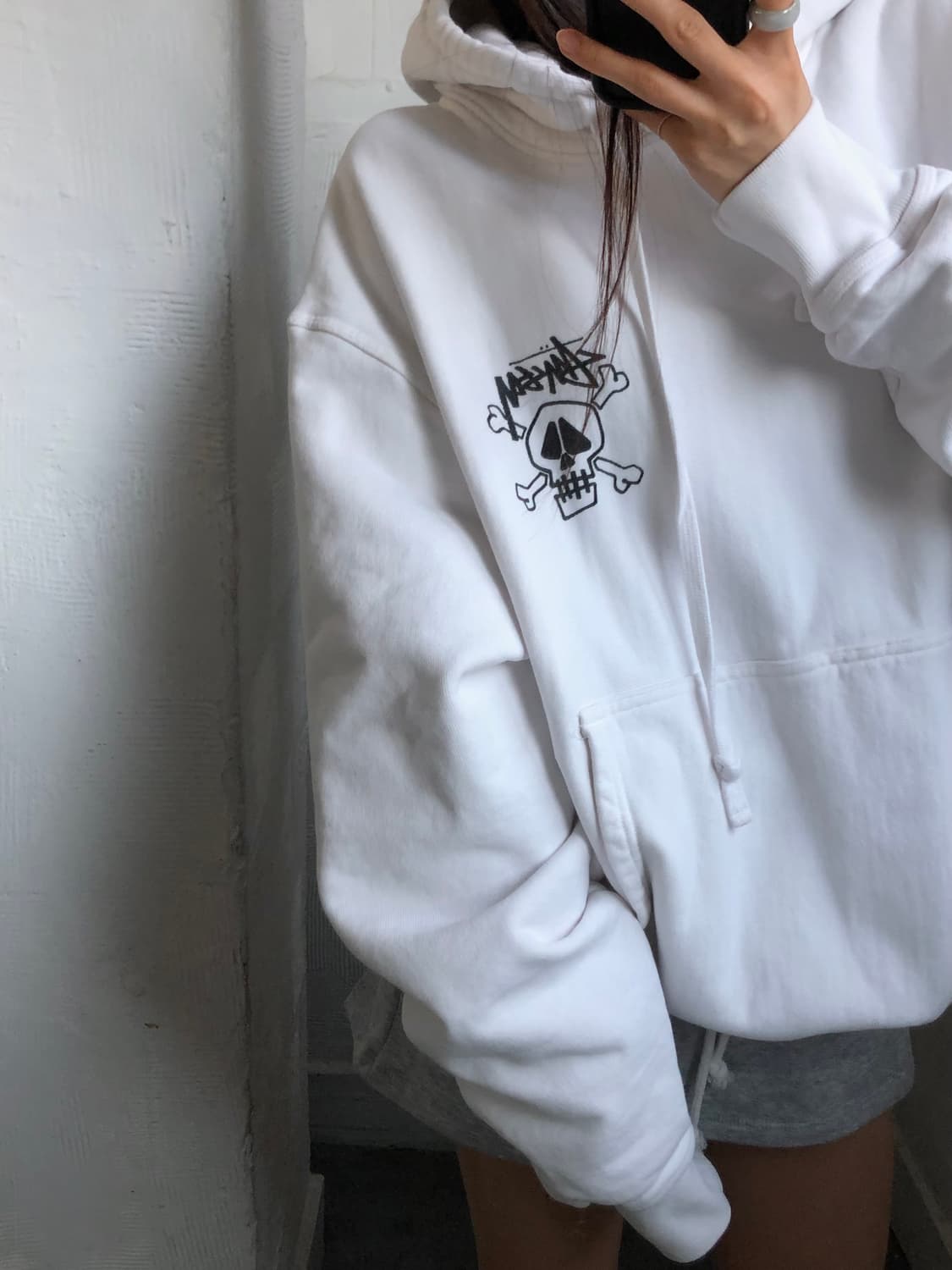 Stussy 스투시 스컬 & 본즈 피그먼트 다이드 후드 상품이미지3