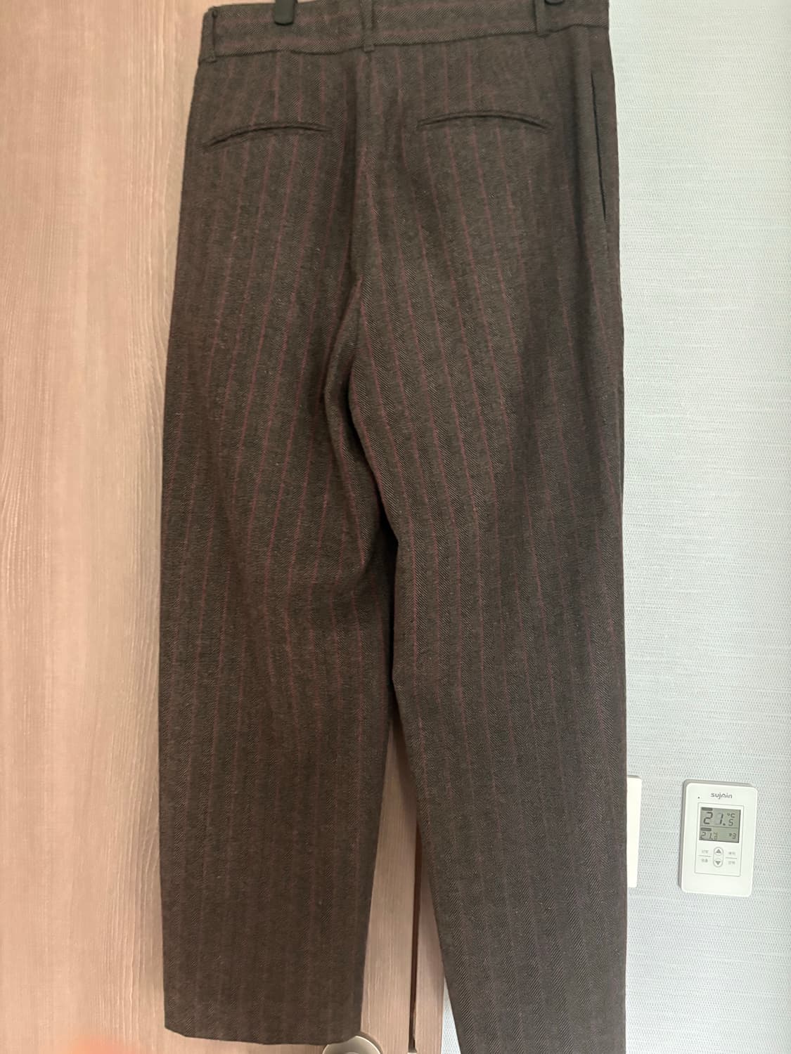 아모멘토 울 스트라이프 마틴 팬츠 M 상품이미지4