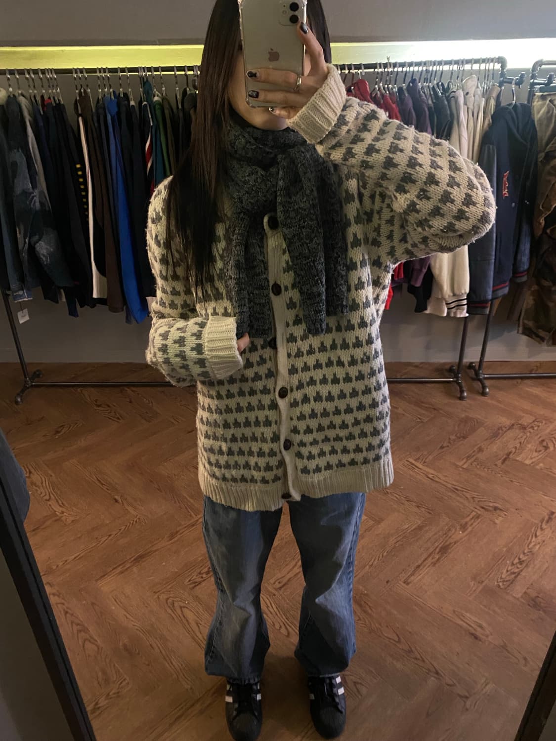 American white/grey PT knit CD 상품이미지1