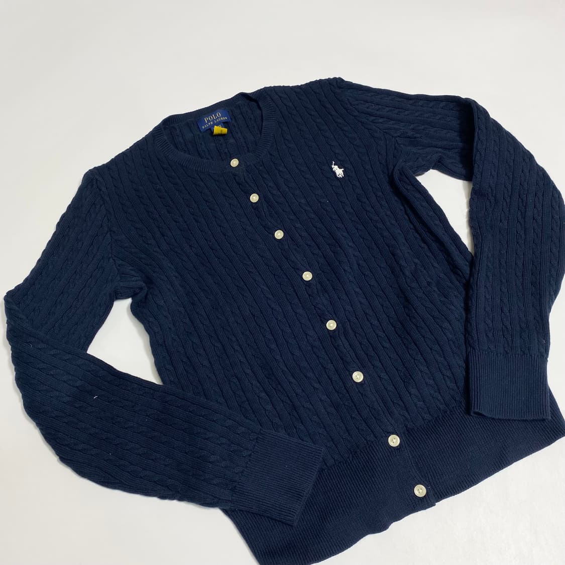 폴로 랄프로렌 케이블 니트 기디건 16 (실측 xs) 상품이미지5