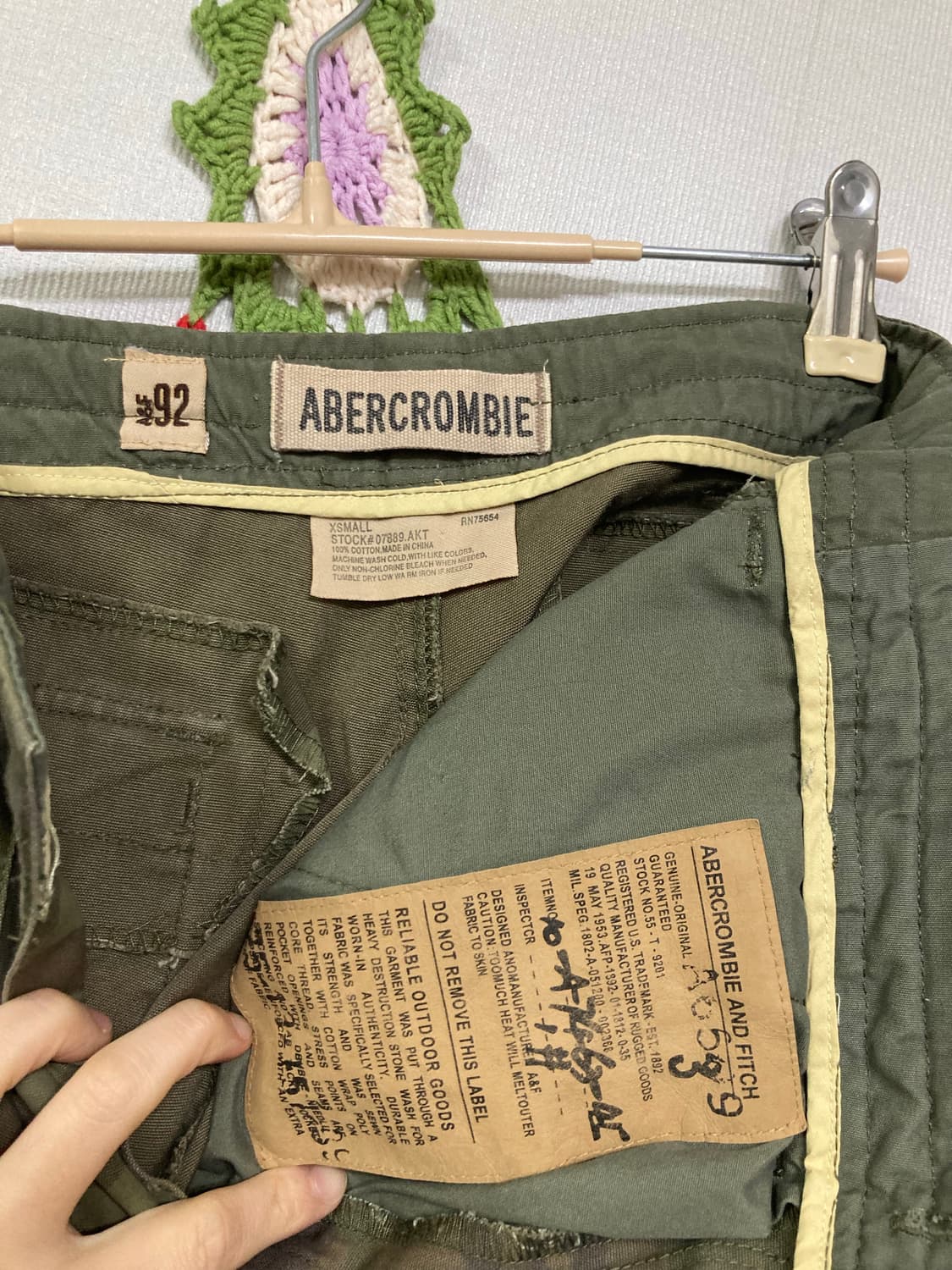 아베크롬비 y2k 카모플라쥬 유틸리티 필드 카고 워크팬츠 32 상품이미지9