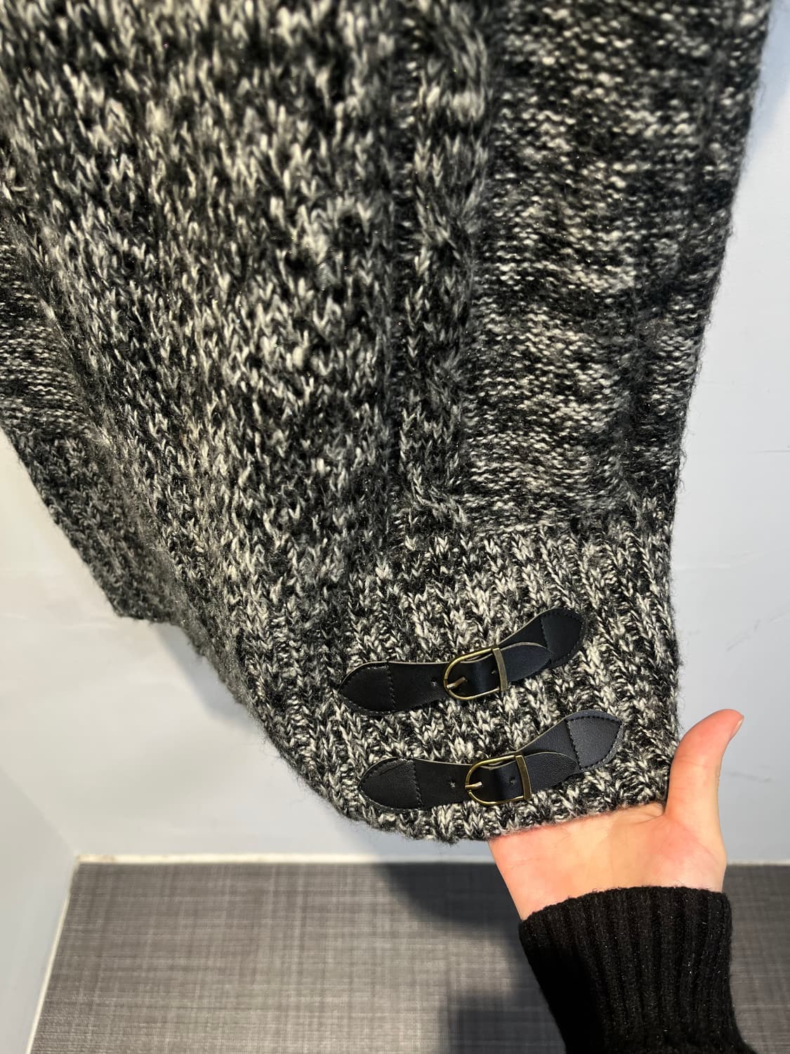 U.S. POLO ASSN. 벨트 디테일 반팔 니트 원피스 상품이미지4