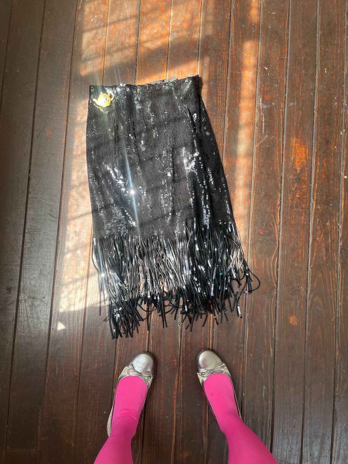 프린지 스팽글 스커트 상품이미지2