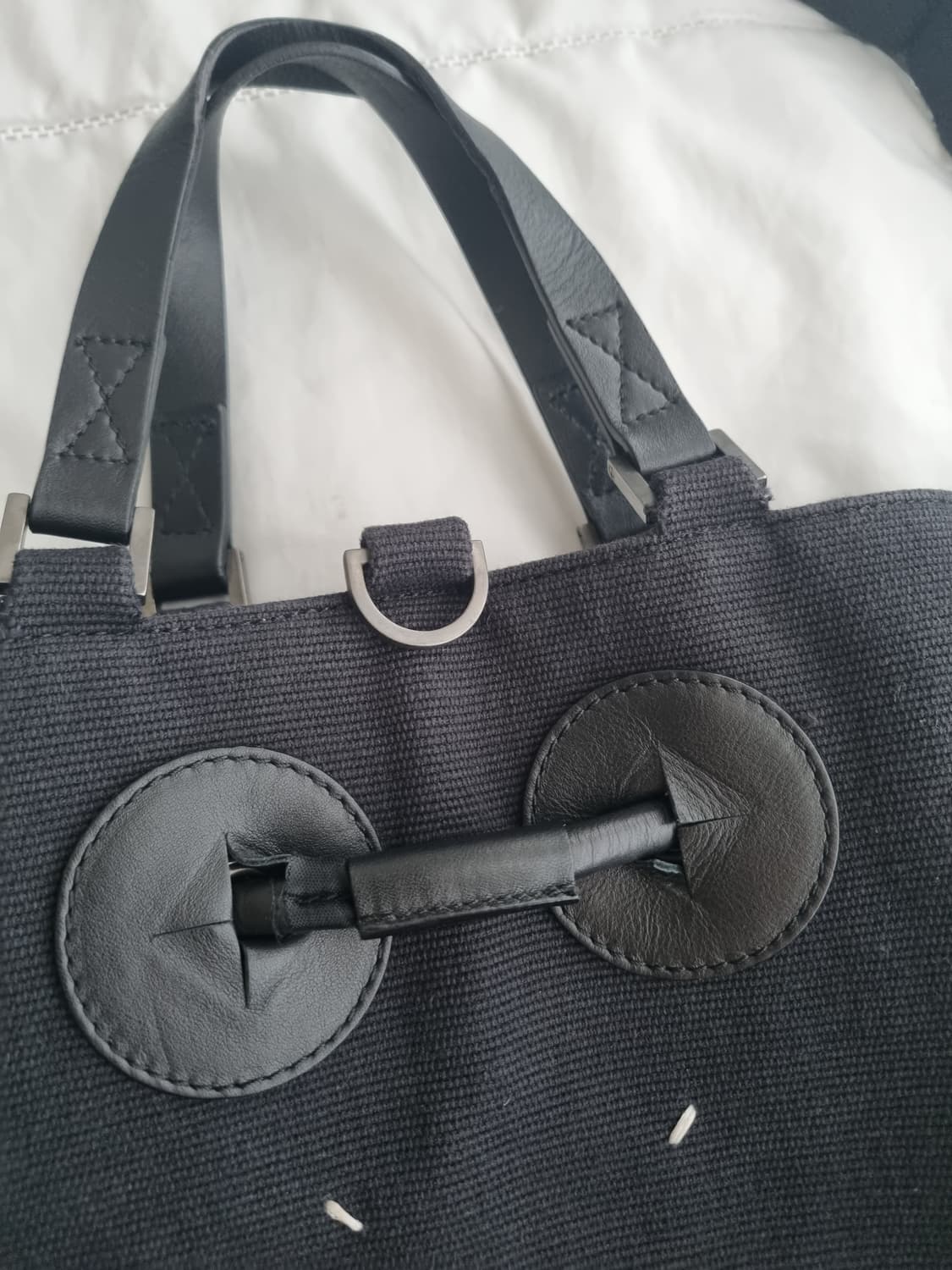 Maison margiela canvas 2way bag black 상품이미지3