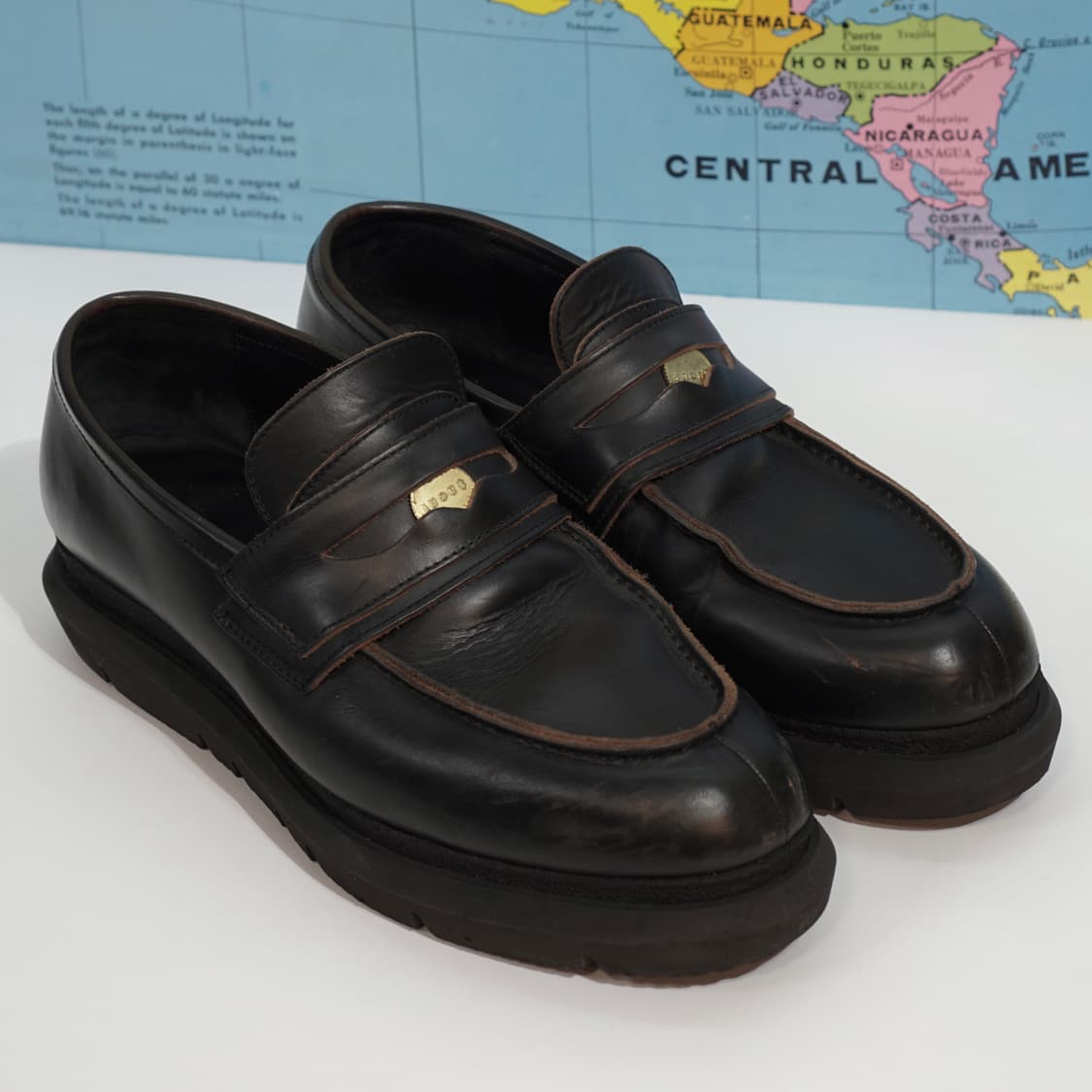 사카이 레더 더블 페니로퍼 상품이미지3