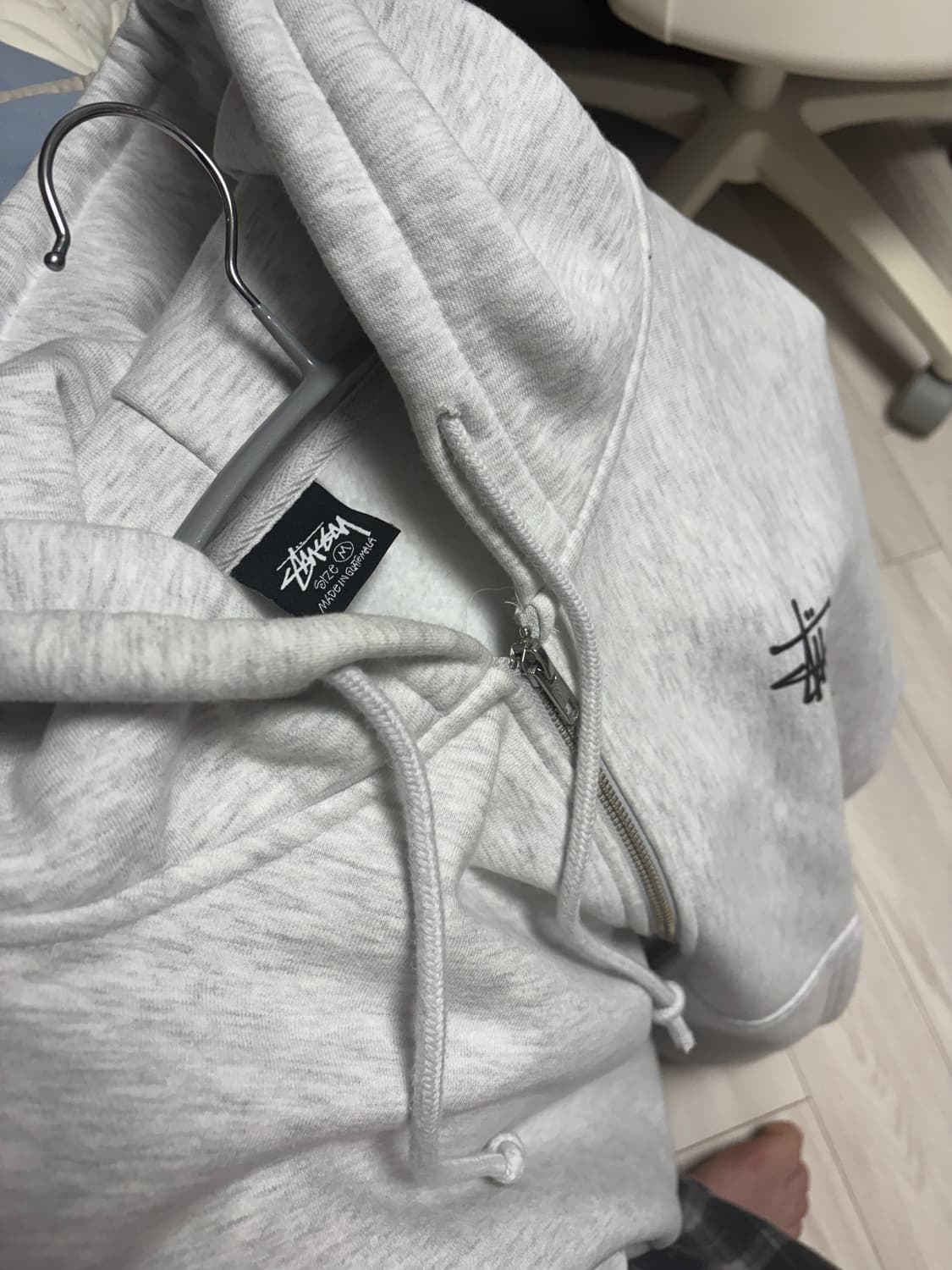 스투시 애쉬헤더 후드집업 m 상품이미지3