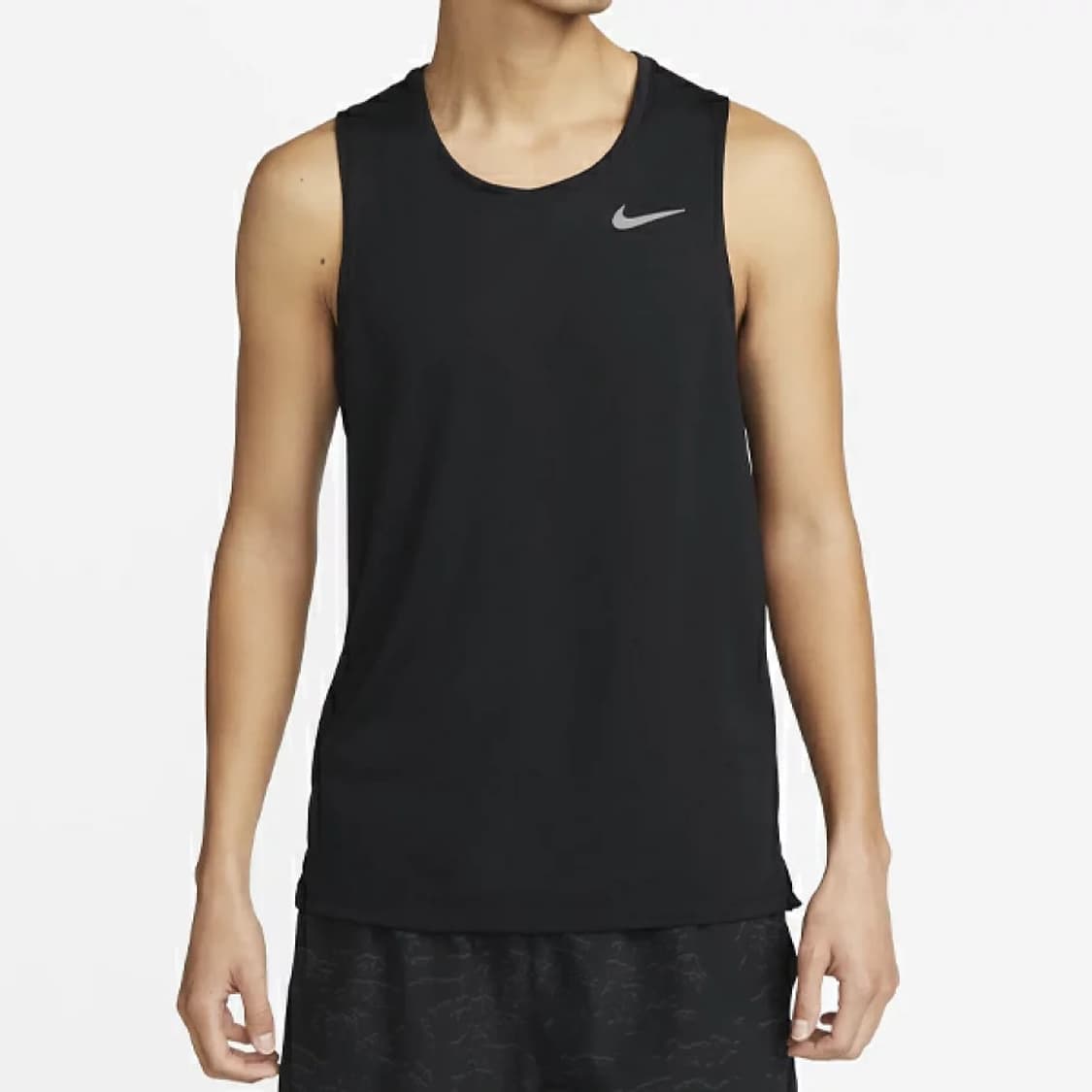 (L)나이키 드라이 핏 마일러 러닝 탱크 블랙 상품이미지1