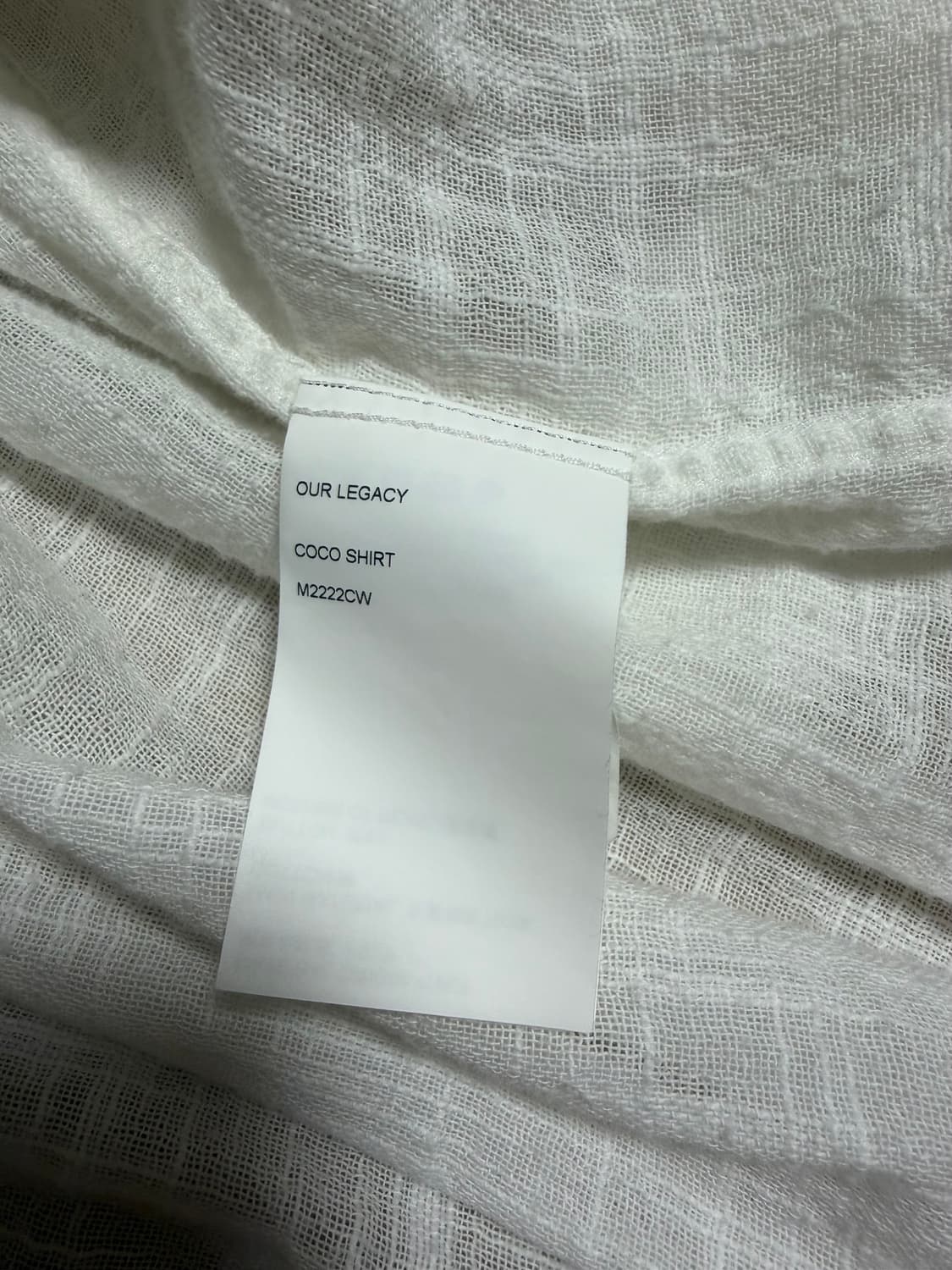 (50) 아워레가시 코코 coco 셔츠 화이트 상품이미지6