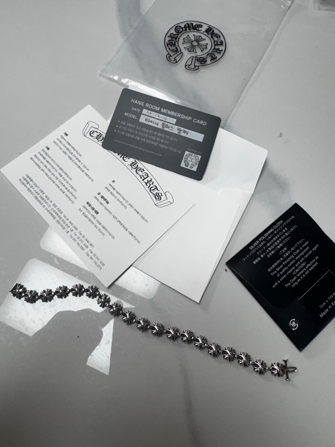 크롬하츠 타이니플러스팔찌 19링크 상품이미지2