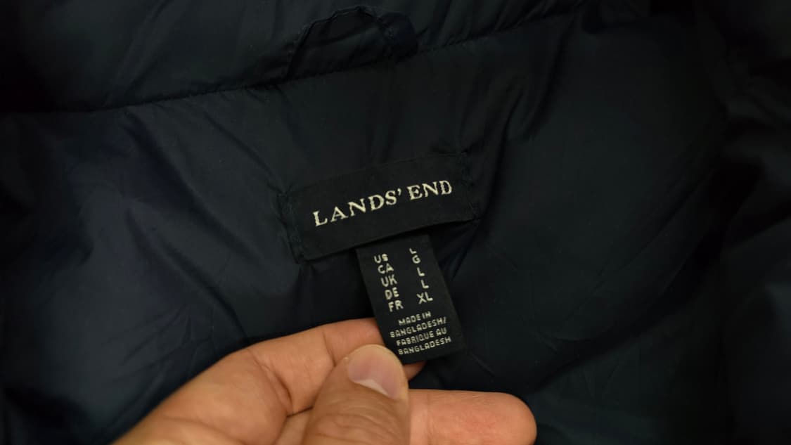 LANDS END 패딩 조끼 XL 상품이미지3