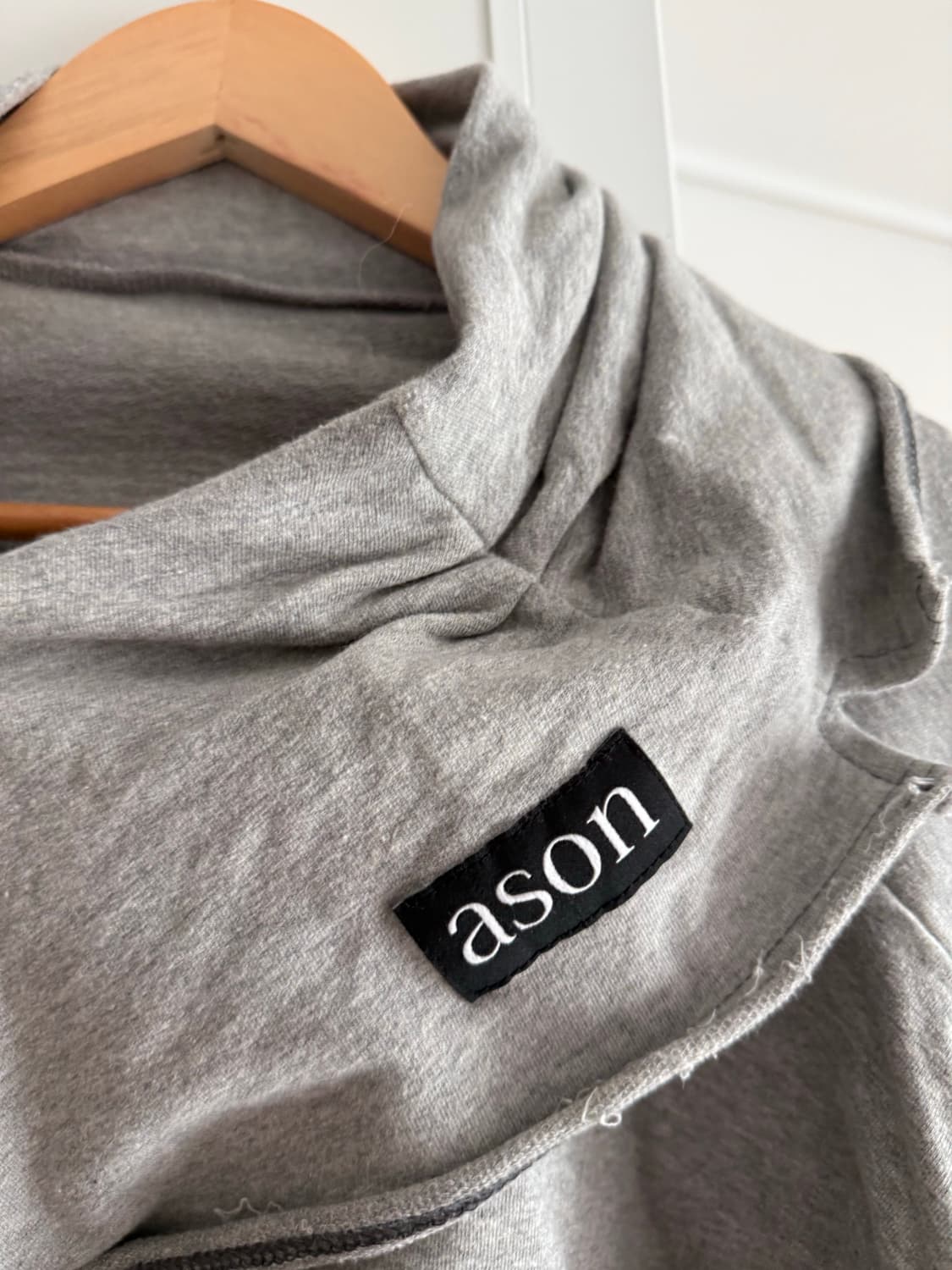 애즈온 그레이 스커트 LENA UNBALANCE SKIRT / GRAY 상품이미지2