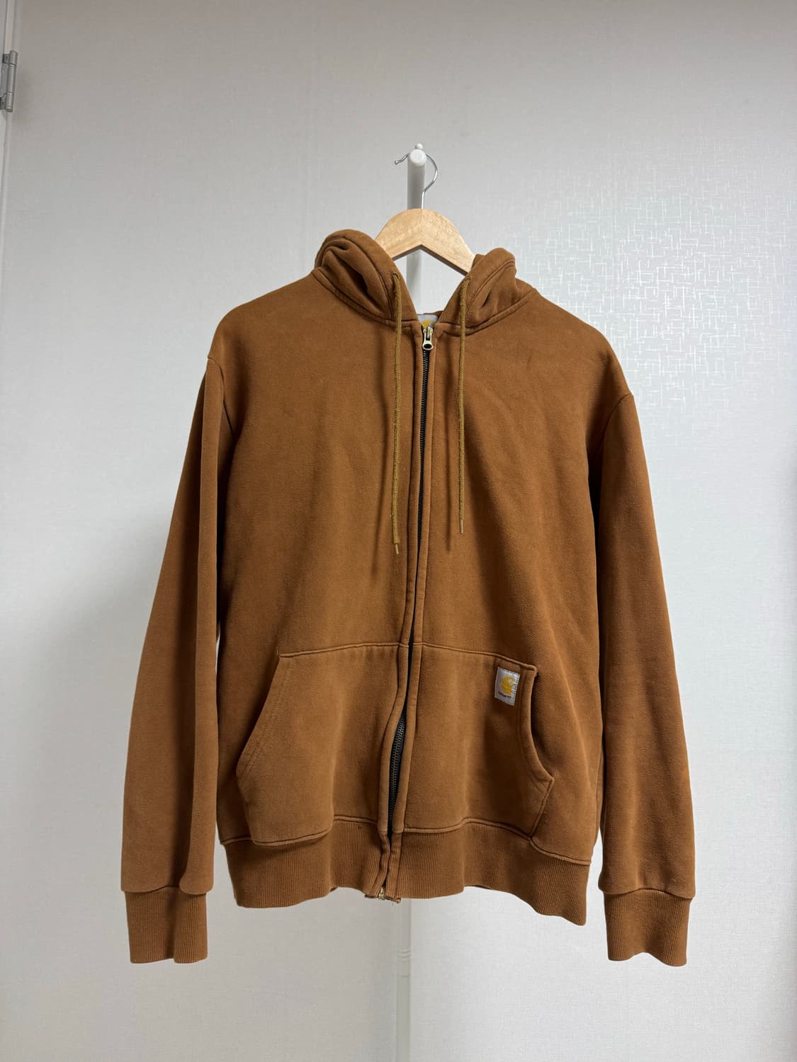칼하트 써멀 후드집업 S 브라운 상품이미지1