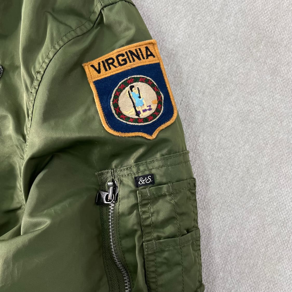 100 아메리칸 빈티지 패치워크 MA-1 자켓 상품이미지7