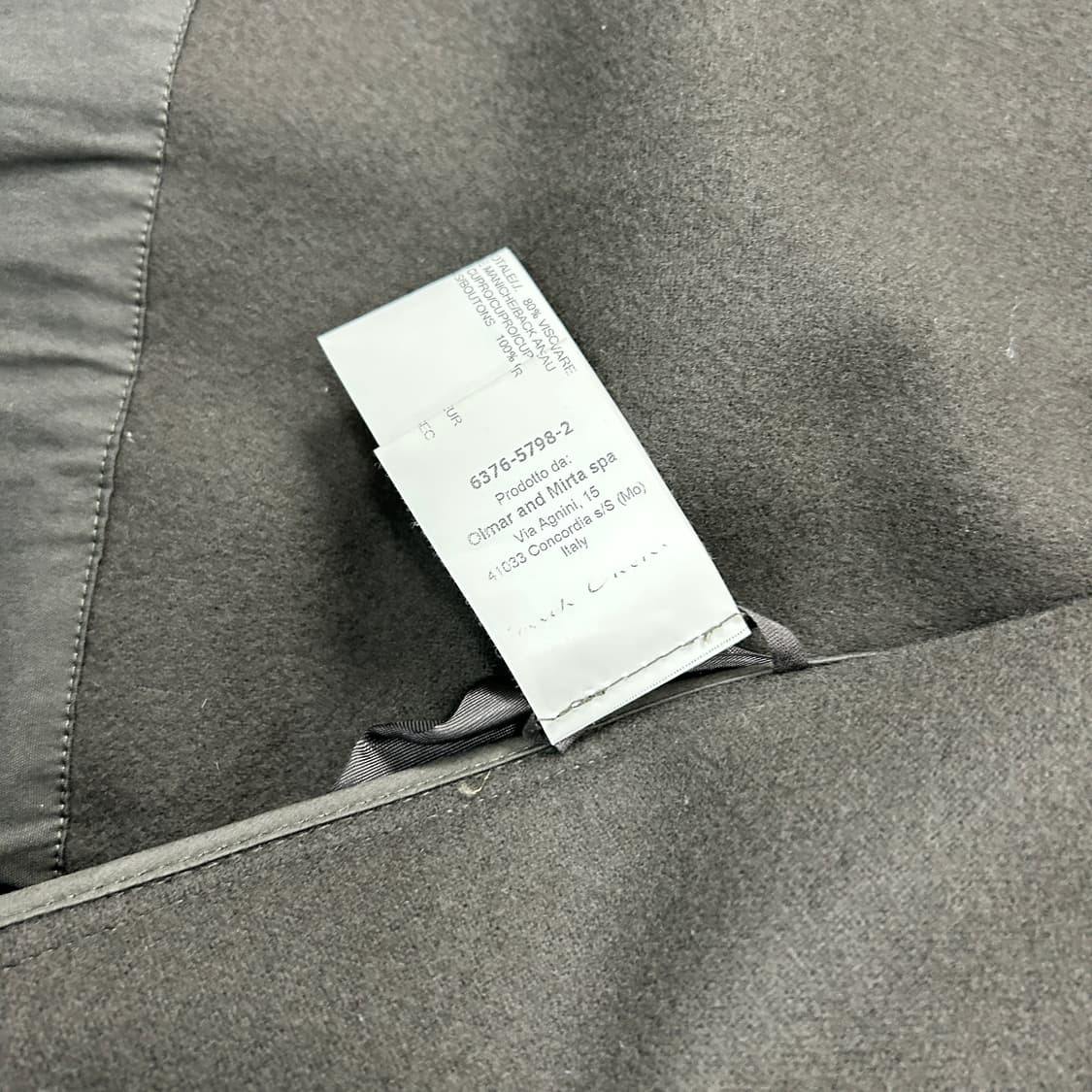 릭오웬스 15FW SPHINX 벨벳 코트  상품이미지9