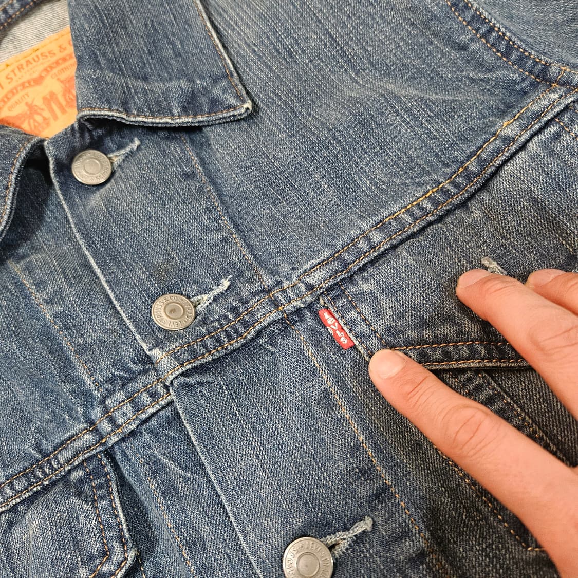 리바이스(Levis) 72530 빈티지 트러커 자켓 S size 상품이미지4