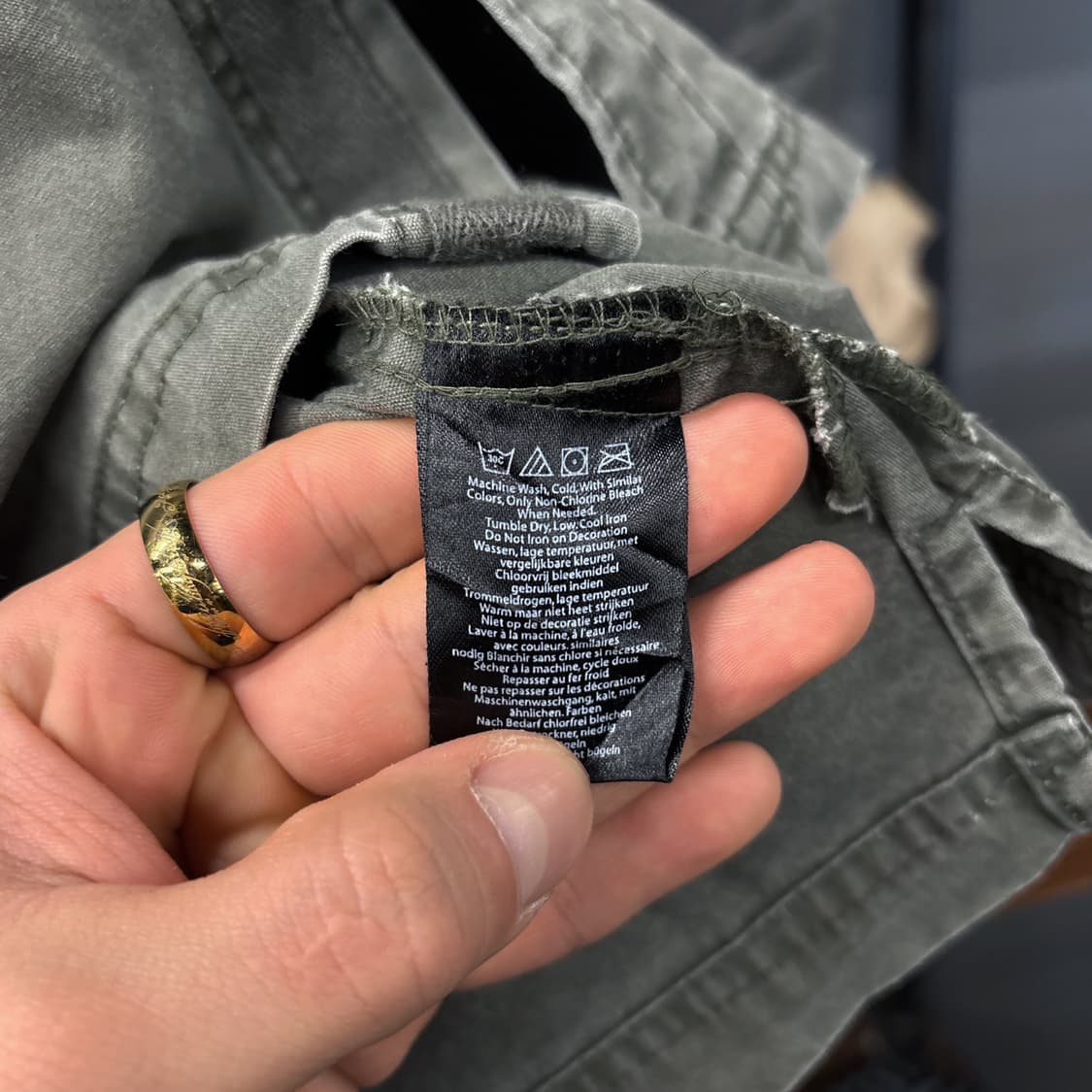 할리데이비슨 밀리터리 모티브 플랩포켓 헤비코튼 필드셔츠 N1183 상품이미지7