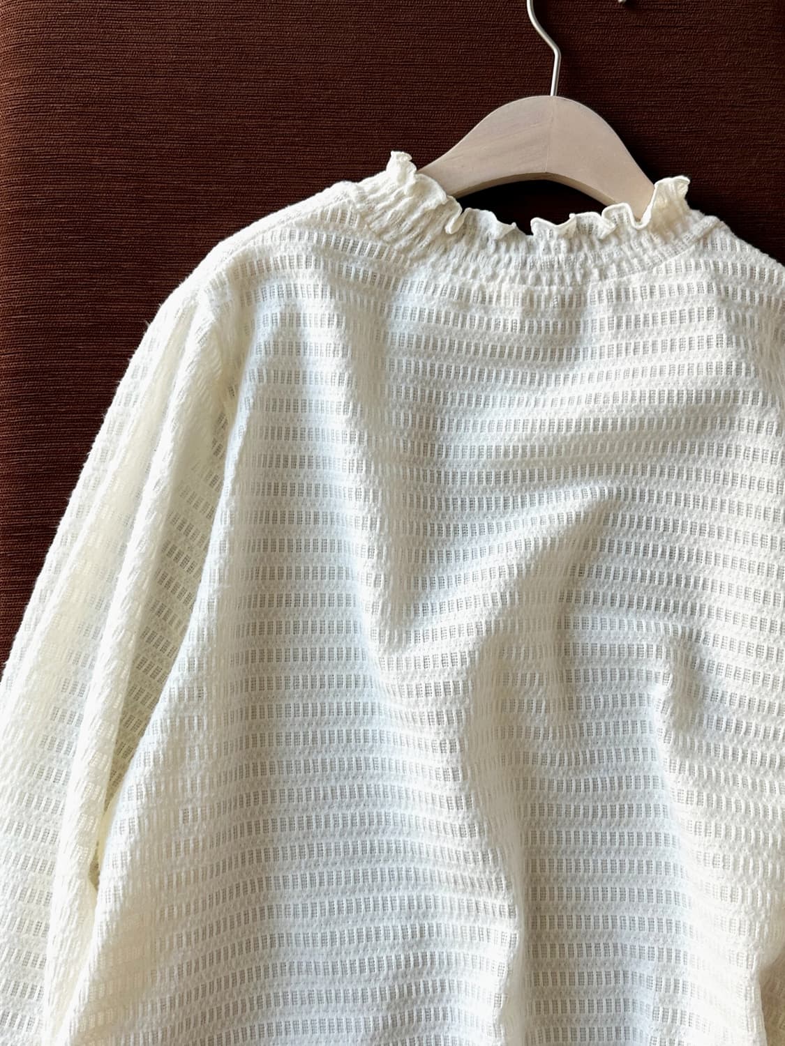 Shirred finish design stretched top 상품이미지6