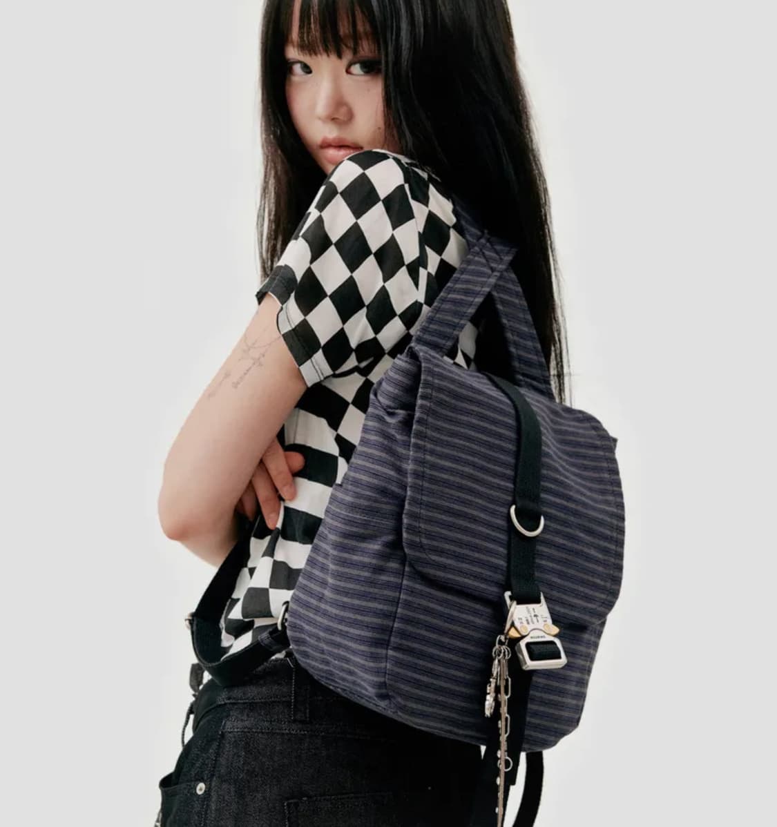 닐링 5PM30 Backpack Stripe Mini _ Gray 상품이미지1