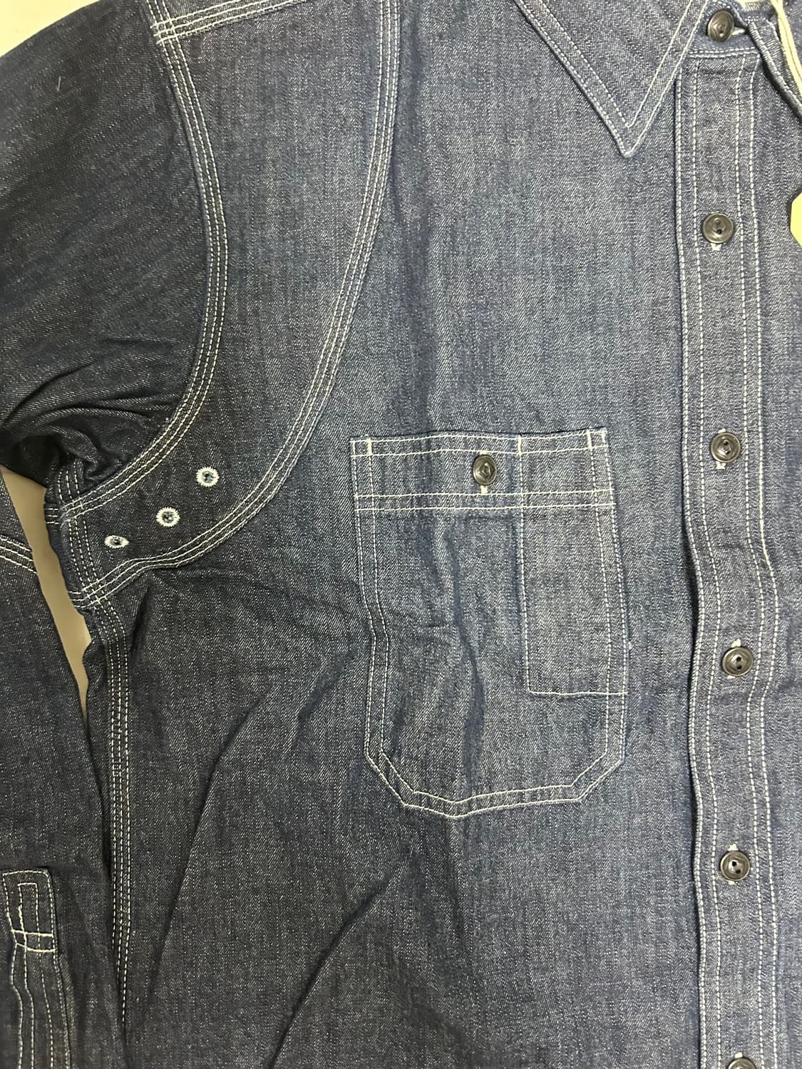 [새상품 2XL] 브론슨 데님 워크 셔츠 상품이미지7