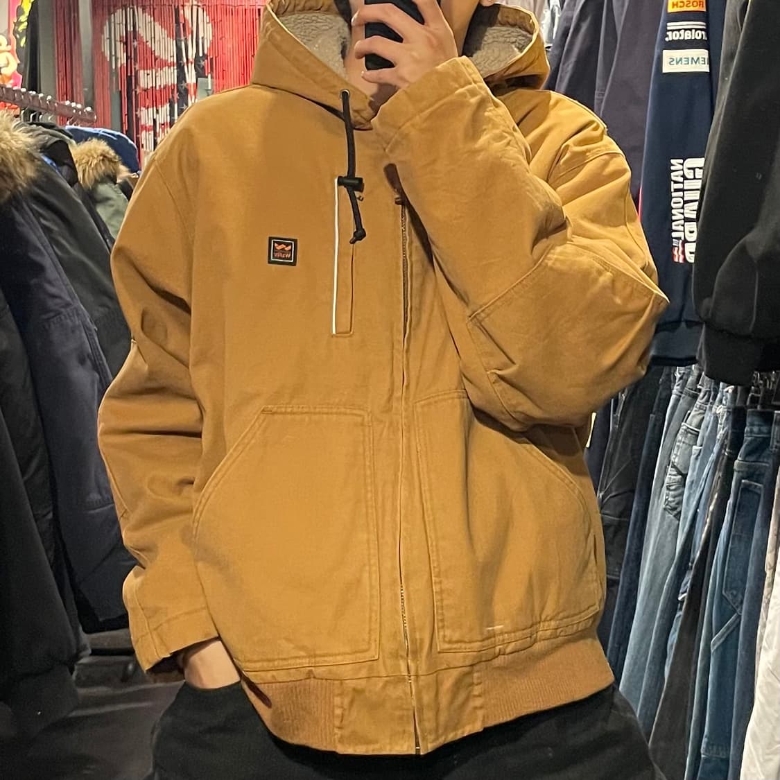 [IM] VTG 빈지티 베이지 후드 워크자켓  상품이미지1