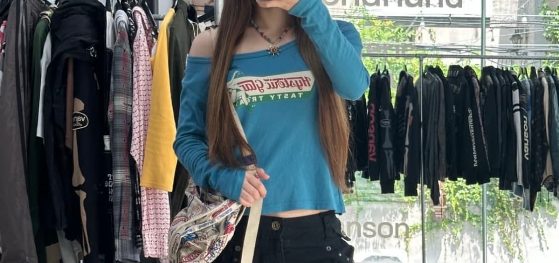 히스테릭글래머 Dizzy & Milky 프린팅 롱슬리브 상품이미지2