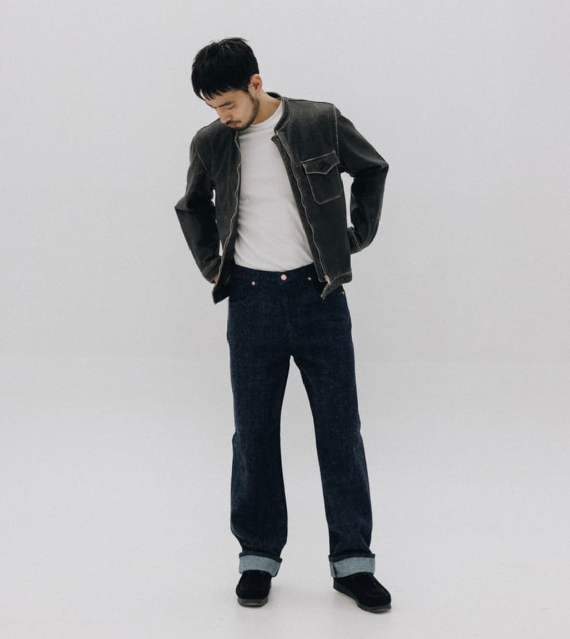 오토매틱포더피플 MECHANIC LEATHER JACKET 1size 상품이미지2