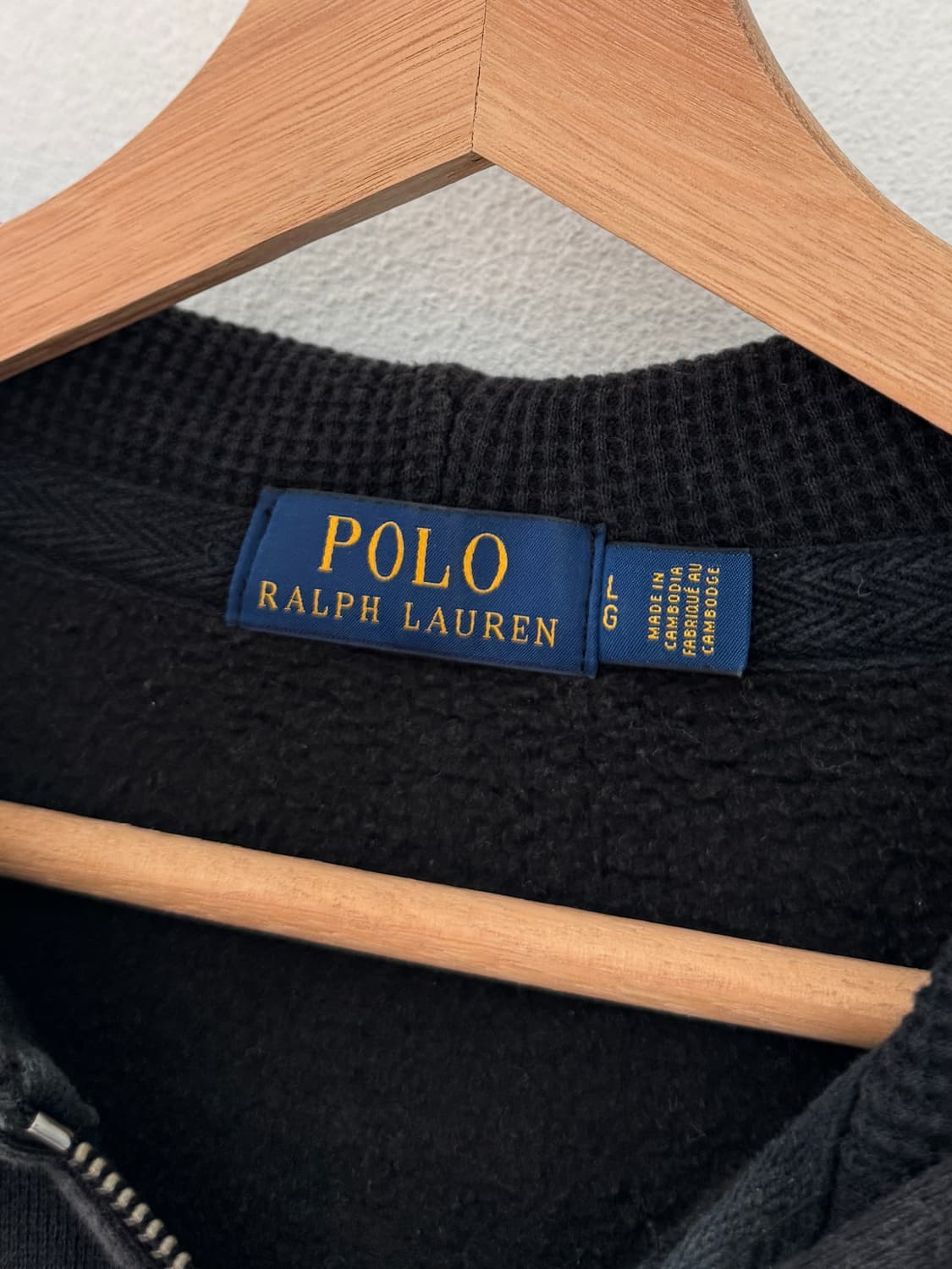 폴로 블랙 후드집업 상품이미지4