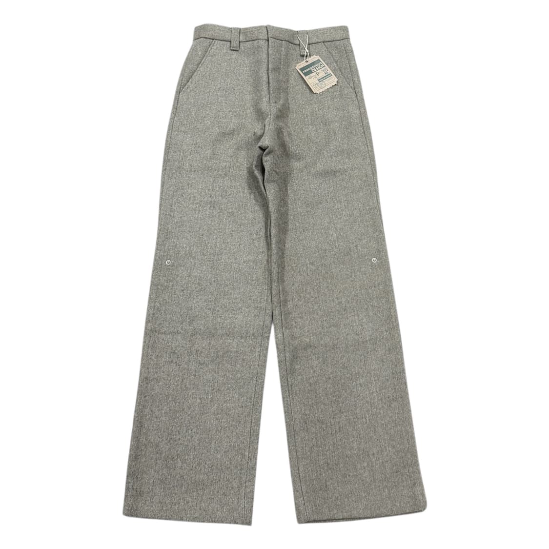 STU 에스티유 스냅 울 슬랙스 바지 그레이 브라운 M 상품이미지1