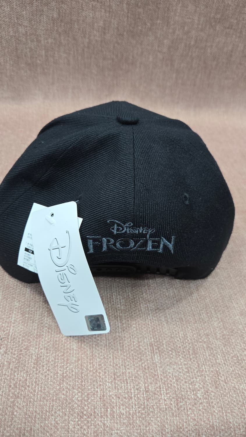 새상품 겨울왕국 올라프 검정색 스냅백 모자 상품이미지3