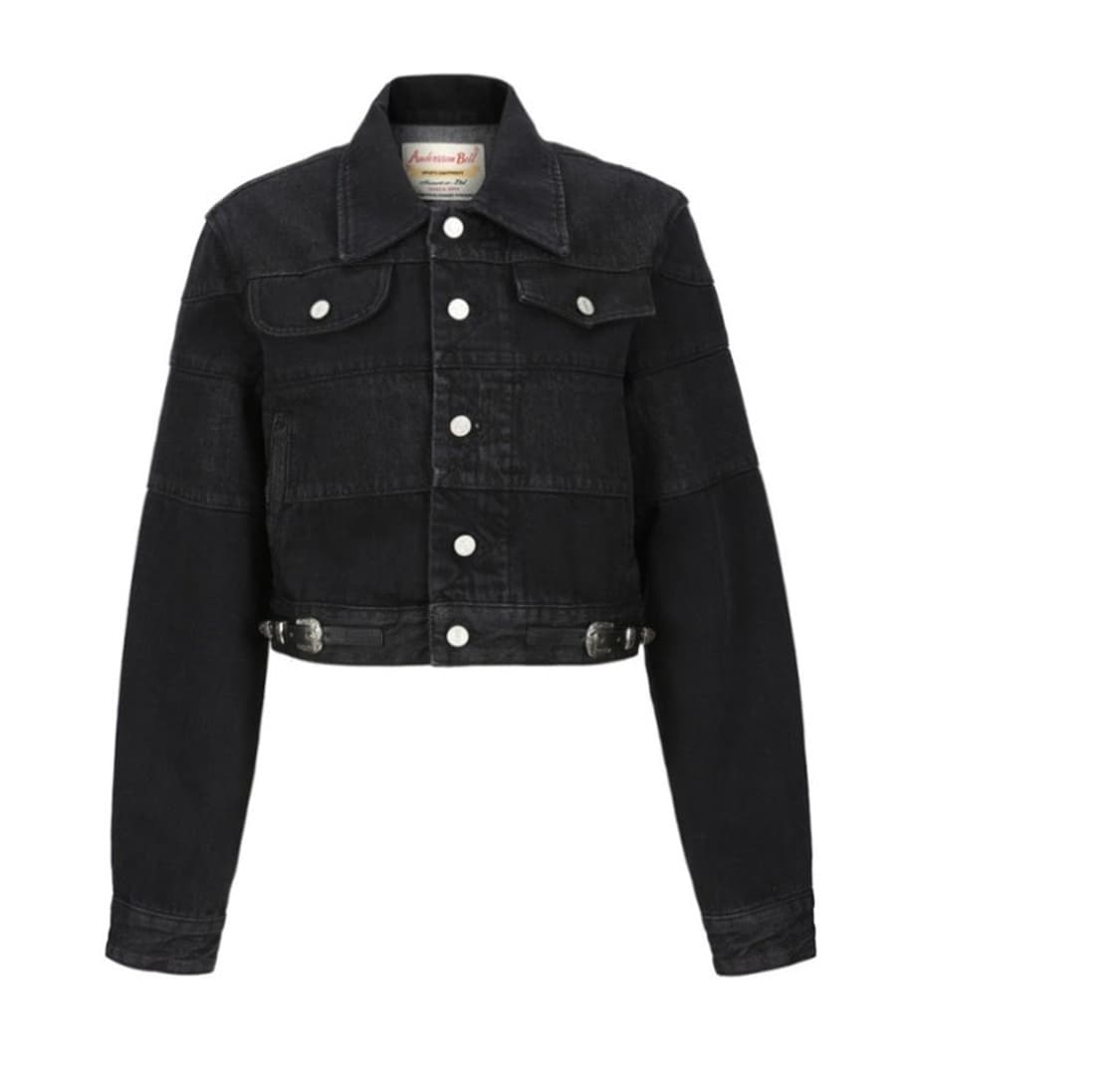 앤더슨벨 Mahina Blocking  Patchwork 흑청자켓 상품이미지1