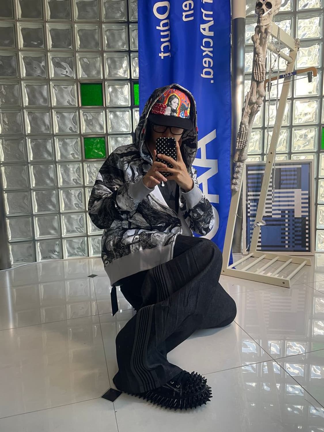 EDGE CAMO SHARK HOODIE 엣지 카모 샤크 후디 상품이미지2