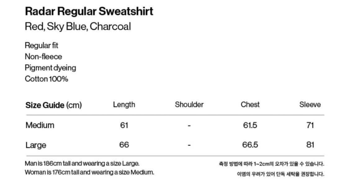 테켓 맨투맨 / L 사이즈 상품이미지2