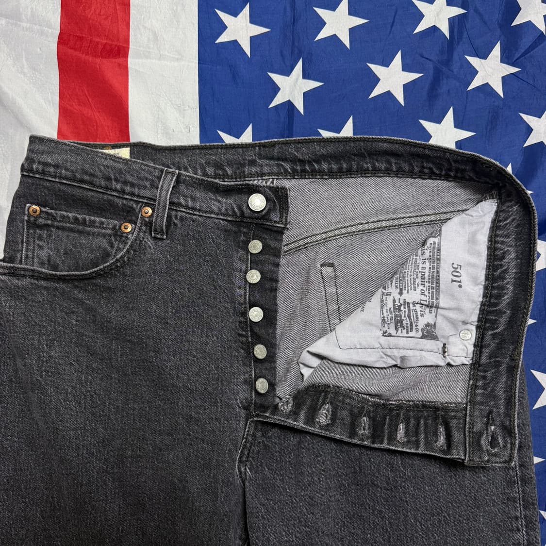 [32]Levi's 501  Black Vintage Denim - 10 상품이미지4