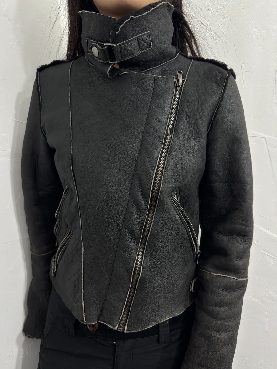 sheep skin leather jacket 상품이미지4