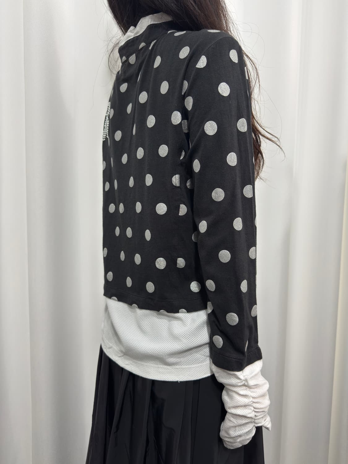 dot layered top 상품이미지5