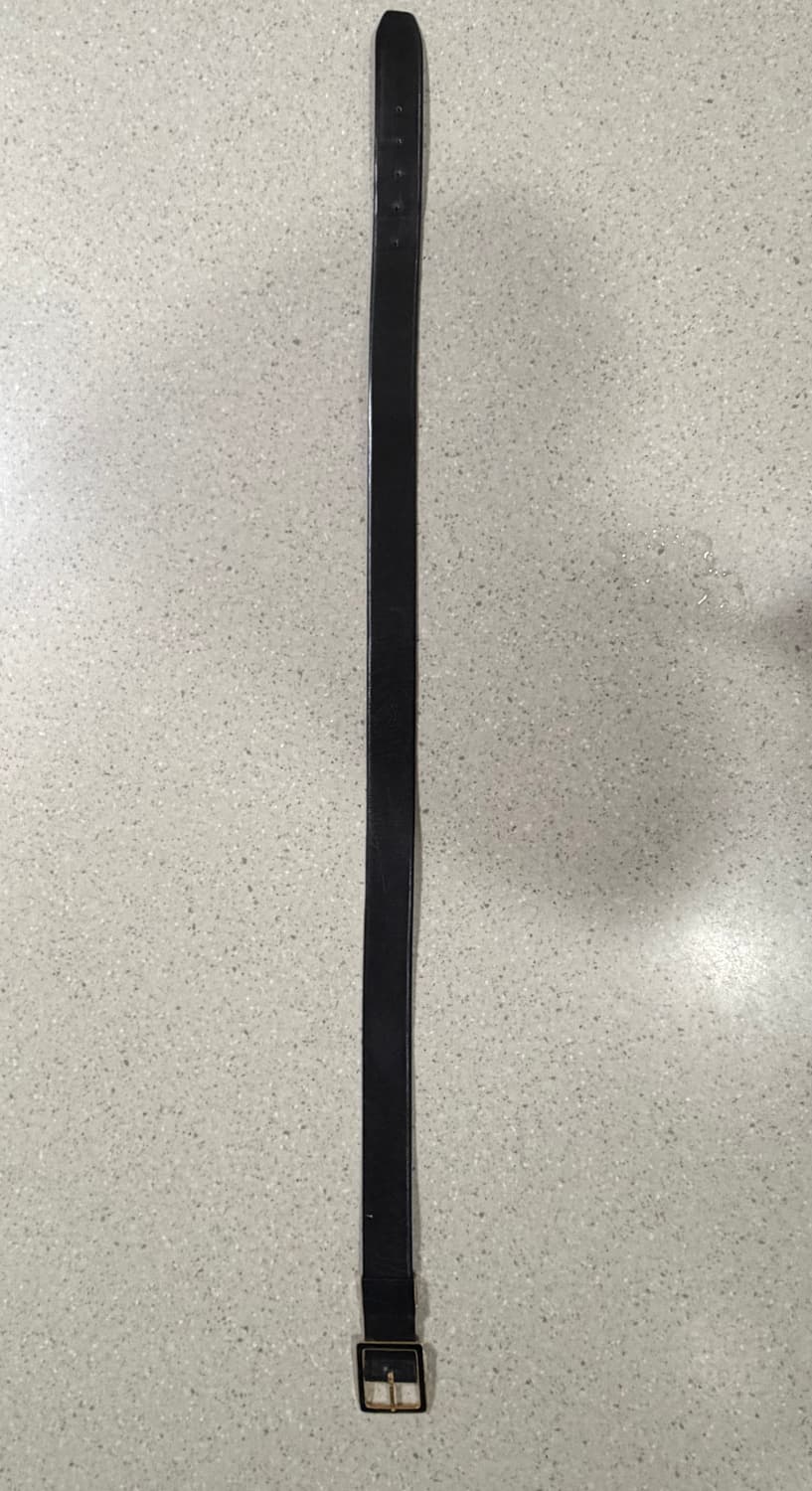 블랙 레더 웨스턴 개리슨 벨트 / black garisson belt 상품이미지5