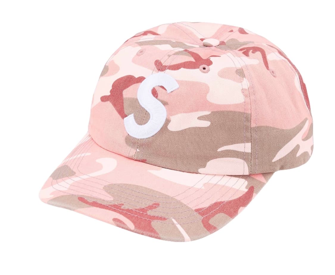 슈프림 피그먼트 코티드 S 로고 6-패널 핑크 카모 - 25SS 상품이미지1